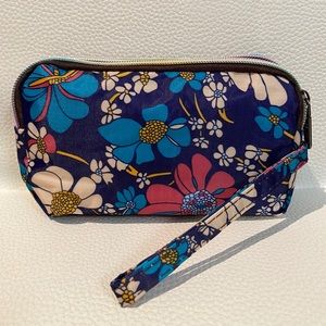 3 Compartments Floral Wallet